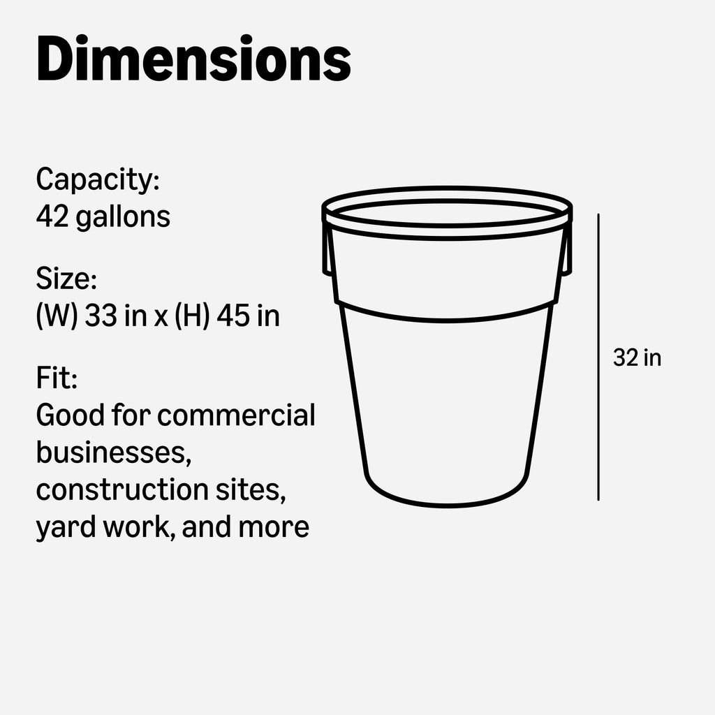 Contractor Bag - 42 Gallon - 50 Count - 3 Mil (Previously AmazonCommercial)