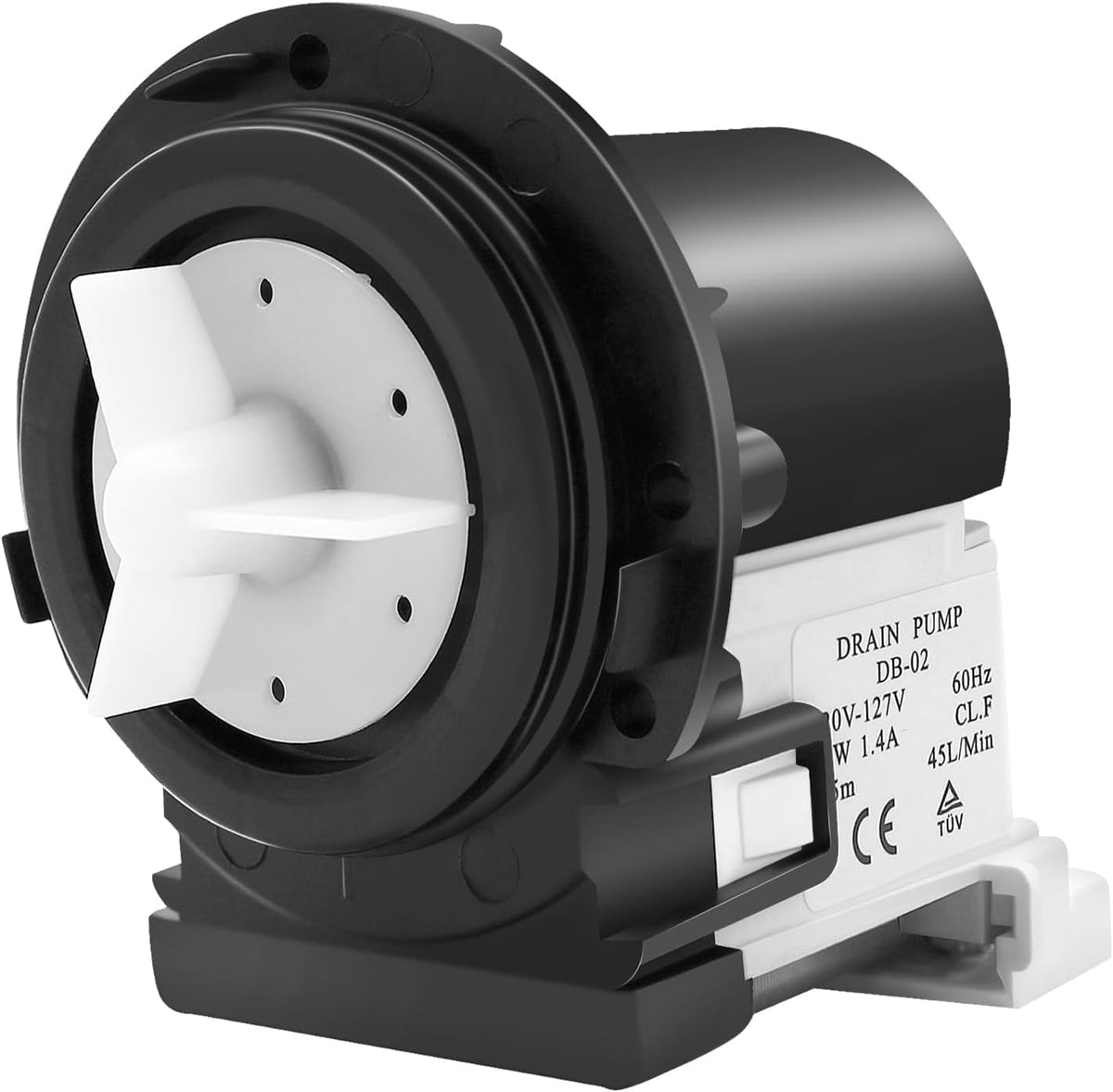 Washer Drain Pump fit for LG WM3150HWC WM3150HVC WM3080CW/00 WM3070HWA WM3070HRA/00 WM3050CW-ABWEPUS WM3050CW-ABWEEUS WM3050CW WM3001HWA WM3001HRA WM3001HPA WM2901HVA WM2801HWA WM2801HRA Washer