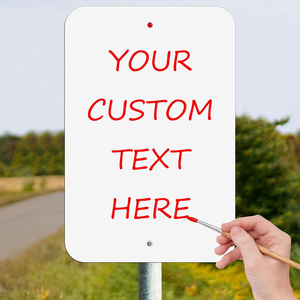 Blank Aluminum Signs 2-Pack, 18 x 12 Inches Sublimation Metal Sign Blank, Write-On Sign for Vinyl DTF Screenprint or