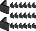 Bivethoi Rubber Caps Angle Iron End Caps, 1 Inch / 25mm, Black