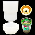 Car Ashtray Resin Molds Set Car Ashtray Mold with Lid Storage for Tobacco Ash DIY Resin Ashtray present, Resin