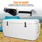 Rubber Bonnet Latch Flexible T-Handle Hasp with Brackets