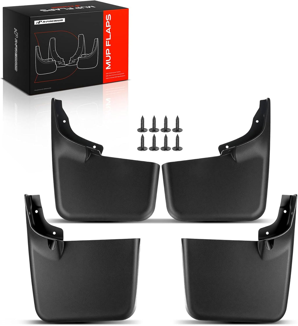 Mud Flaps Compatible with Ford F-150 2004-2014 Pickup | No Drilling Required Splash Guards with Installation Hardware