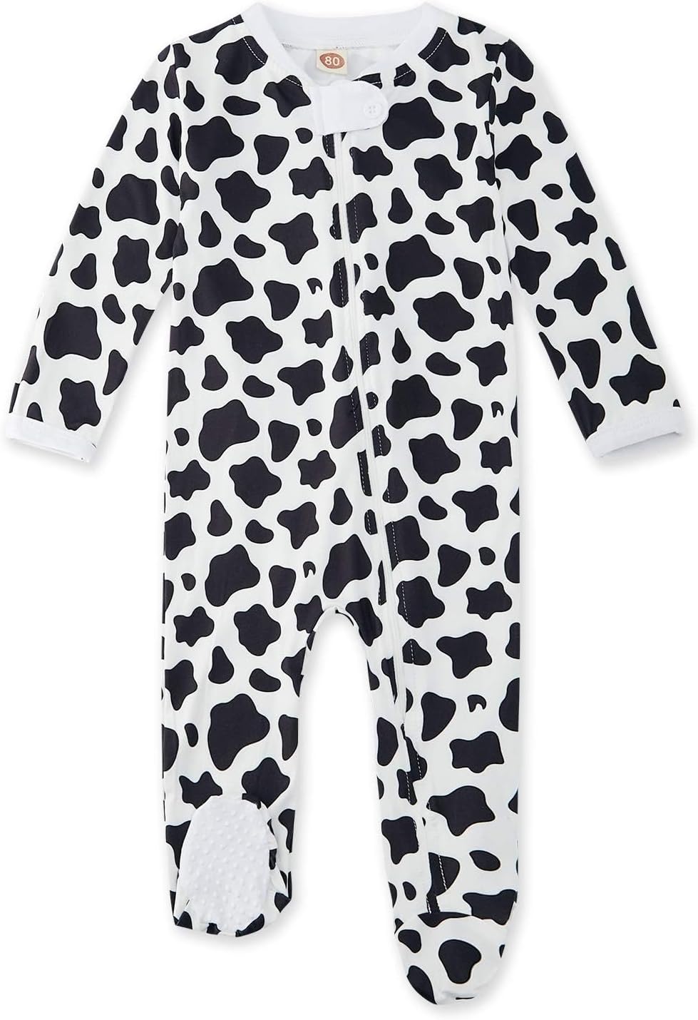 Baby Girls Boys Footed Pajamas One-Piece Sleeper Snug Fit Sleep and Play Zip Front Footie Romper 0-12 Month
