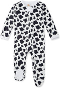 Baby Girls Boys Footed Pajamas One-Piece Sleeper Snug Fit Sleep and Play Zip Front Footie Romper 0-12 Month