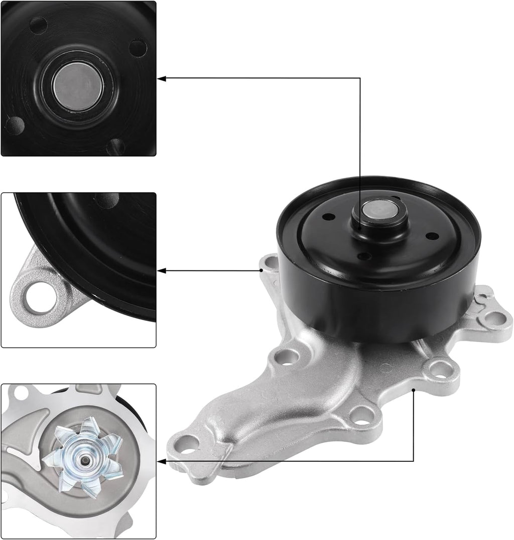 AULINK Fits 1312448 Water Pump 2.5 2.7L For Toyota Camry 2010-17,RAV4 09-20