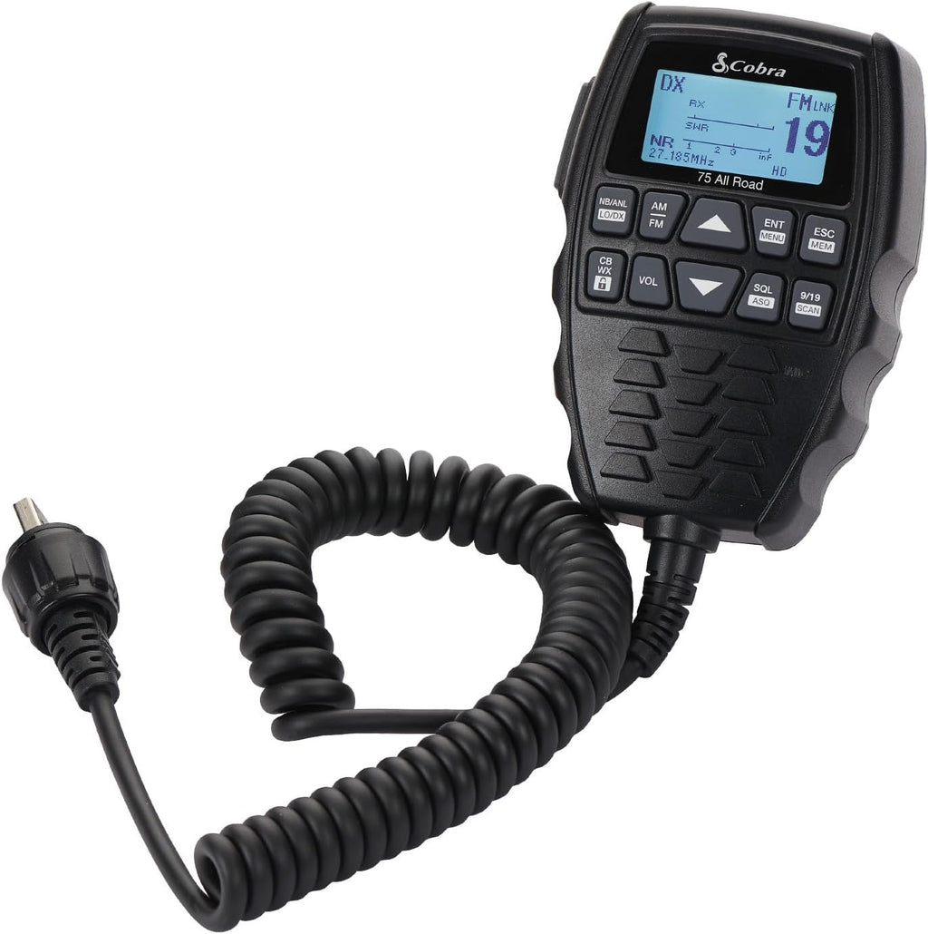 75 All Road CB Radio Wireless Microphone with Bluetooth Connectivity | AM/FM, Waterproof, Pack of 1