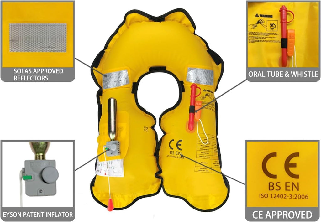 Inflatable Life Jacket Life Vest Basic Manual