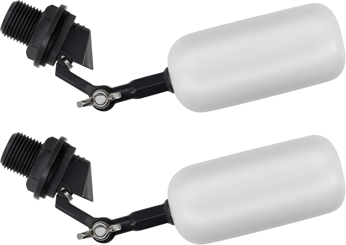 2-Pack Water Float Valve,1/2 Inch NPT for Ponds and Water Tanks
