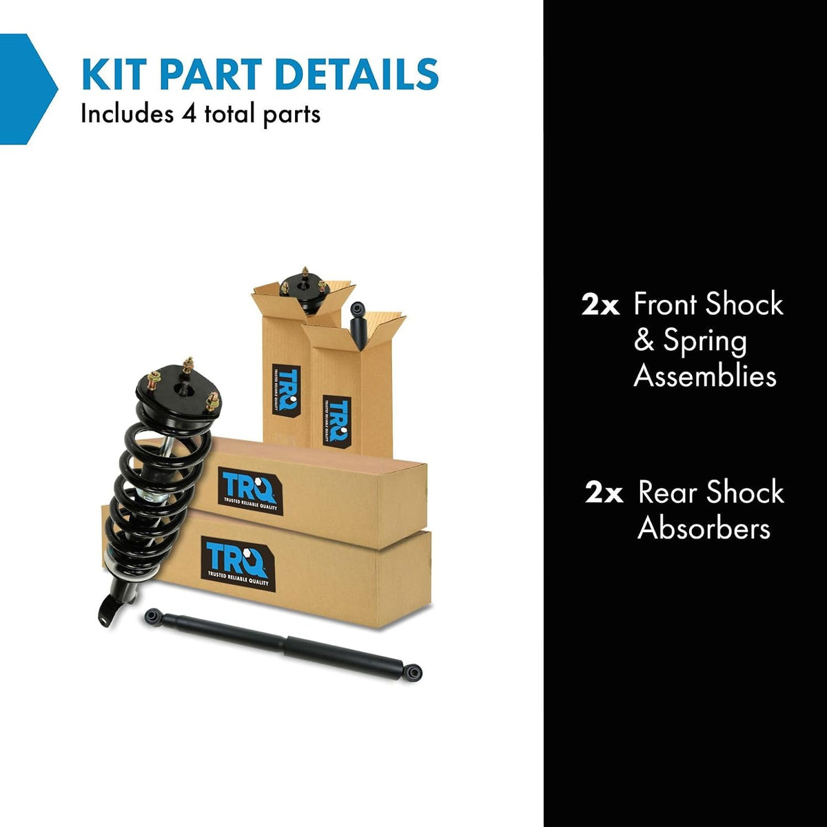 TRQ Complete Shock Assembly & Shock Absorber Kit