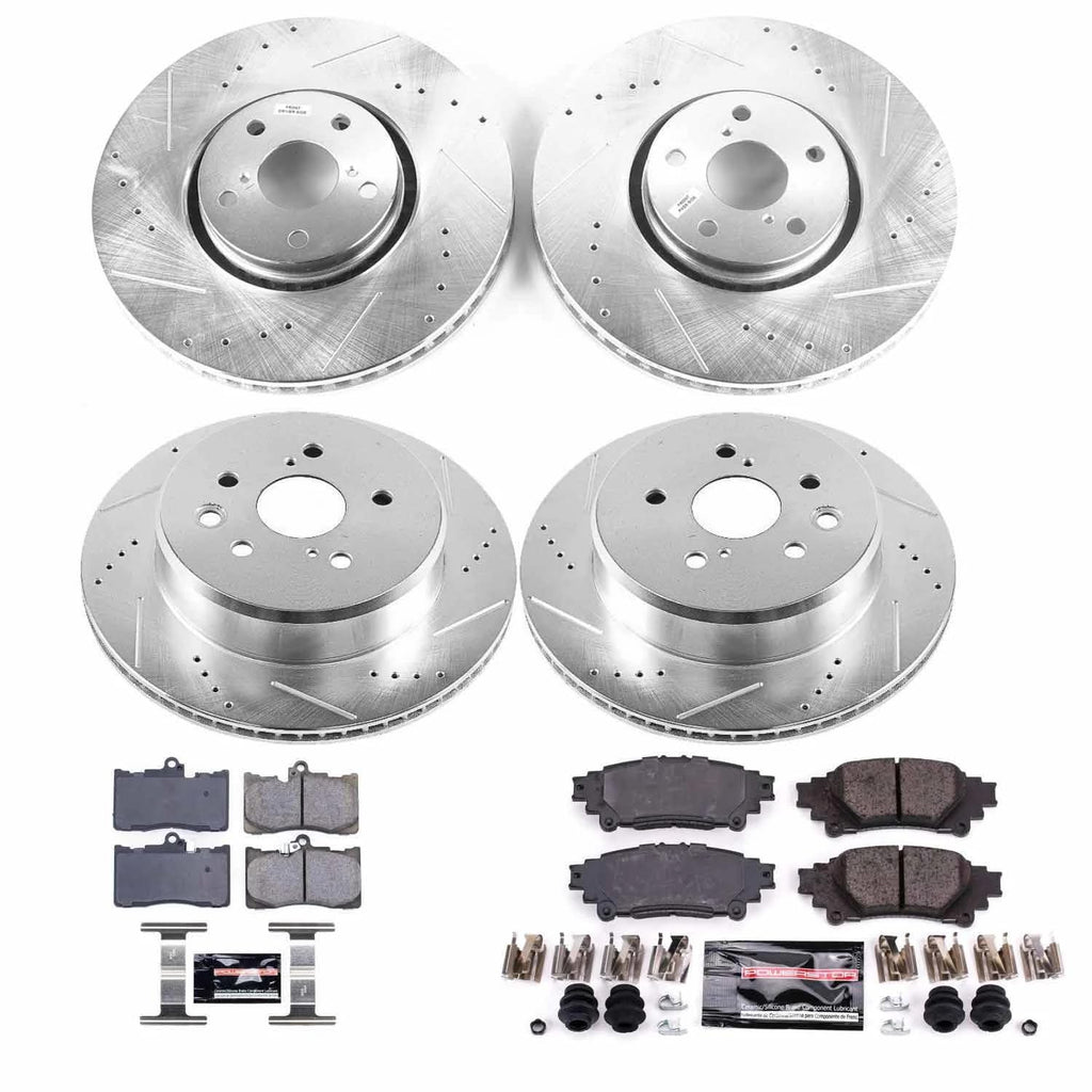 PowerStop Z23 Performance Brake Pad & Rotor Kit Front & Rear K6929