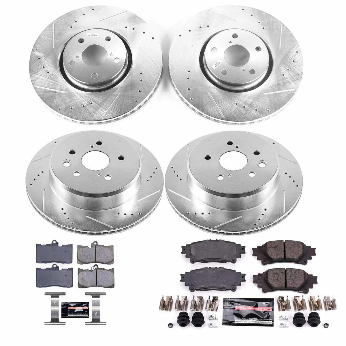 PowerStop Z23 Performance Brake Pad & Rotor Kit Front & Rear K6929