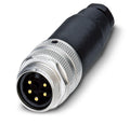 PHOENIX CONTACT SACC-MINMS-5CON-PG 9 5-Position, Cable Gland PG9, Coding: A, Connector, Contact 3 CAPACITIVE, External Cable Diameter 6 MM ... 8 MM, Knurl Material: ZINC DIE-CAST, Nickel-Plated, Plug