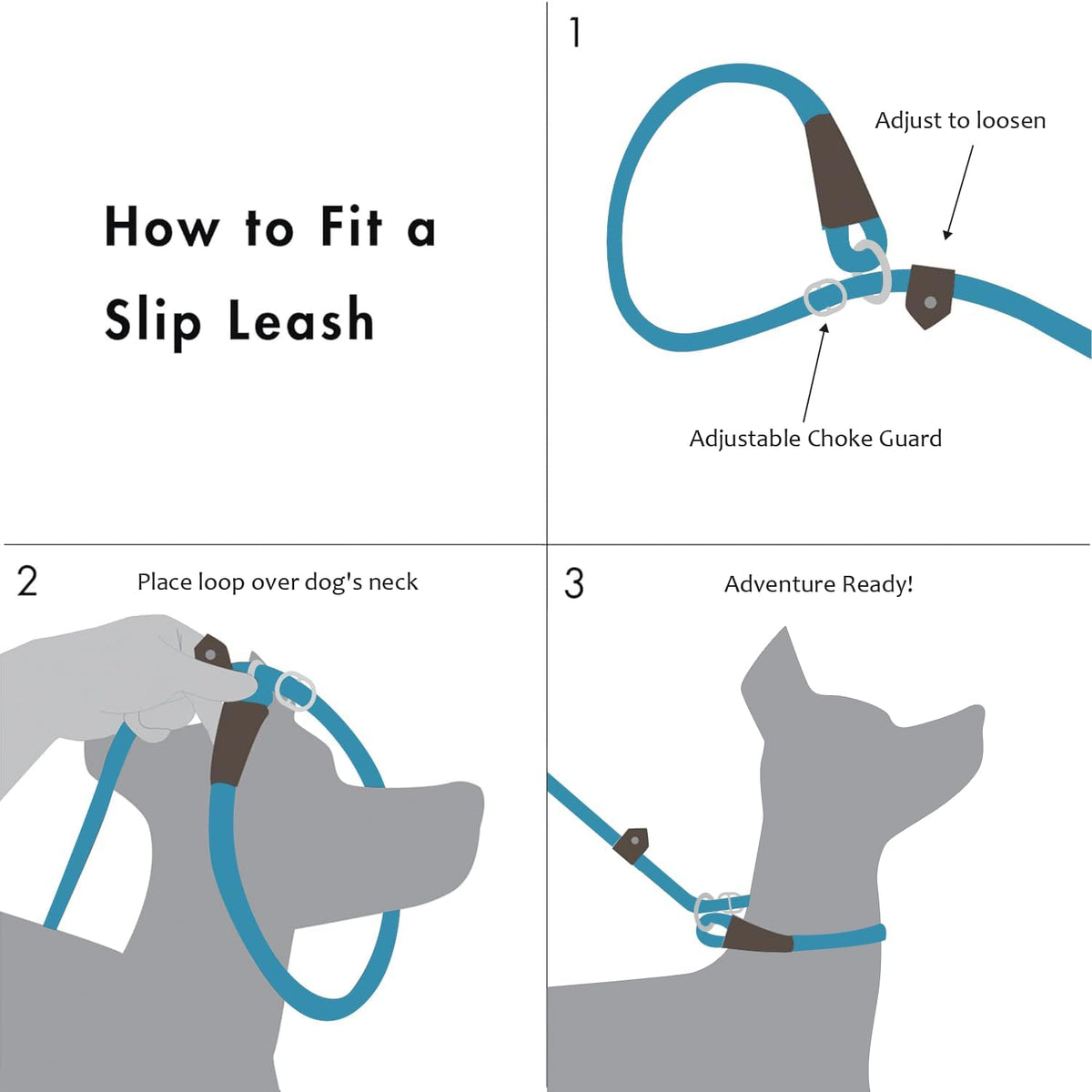 Extremely Durable Dog Rope Leash, Premium Quality Training Slip Lead, Reflective, Thick Heavy Duty, Sturdy, No Pull