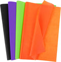 100 Sheets Halloween Tissue Paper Black Purple Orange Green
