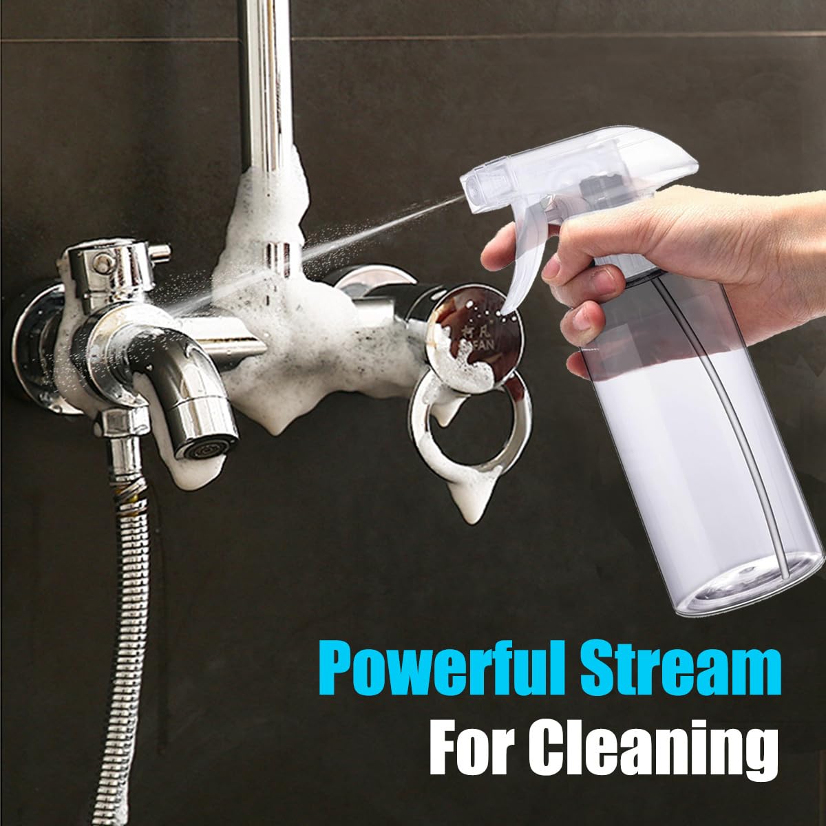 Spray Bottles - 16.9oz/2Pack - Premium Adjustable Spray Bottles for Cleaning - No Leak And Clog Mister Spray Bottle