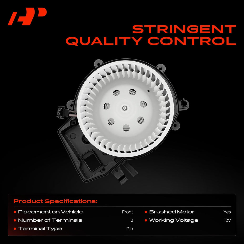 A-Premium Front HVAC Heater Blower Motor with Fan Cage
