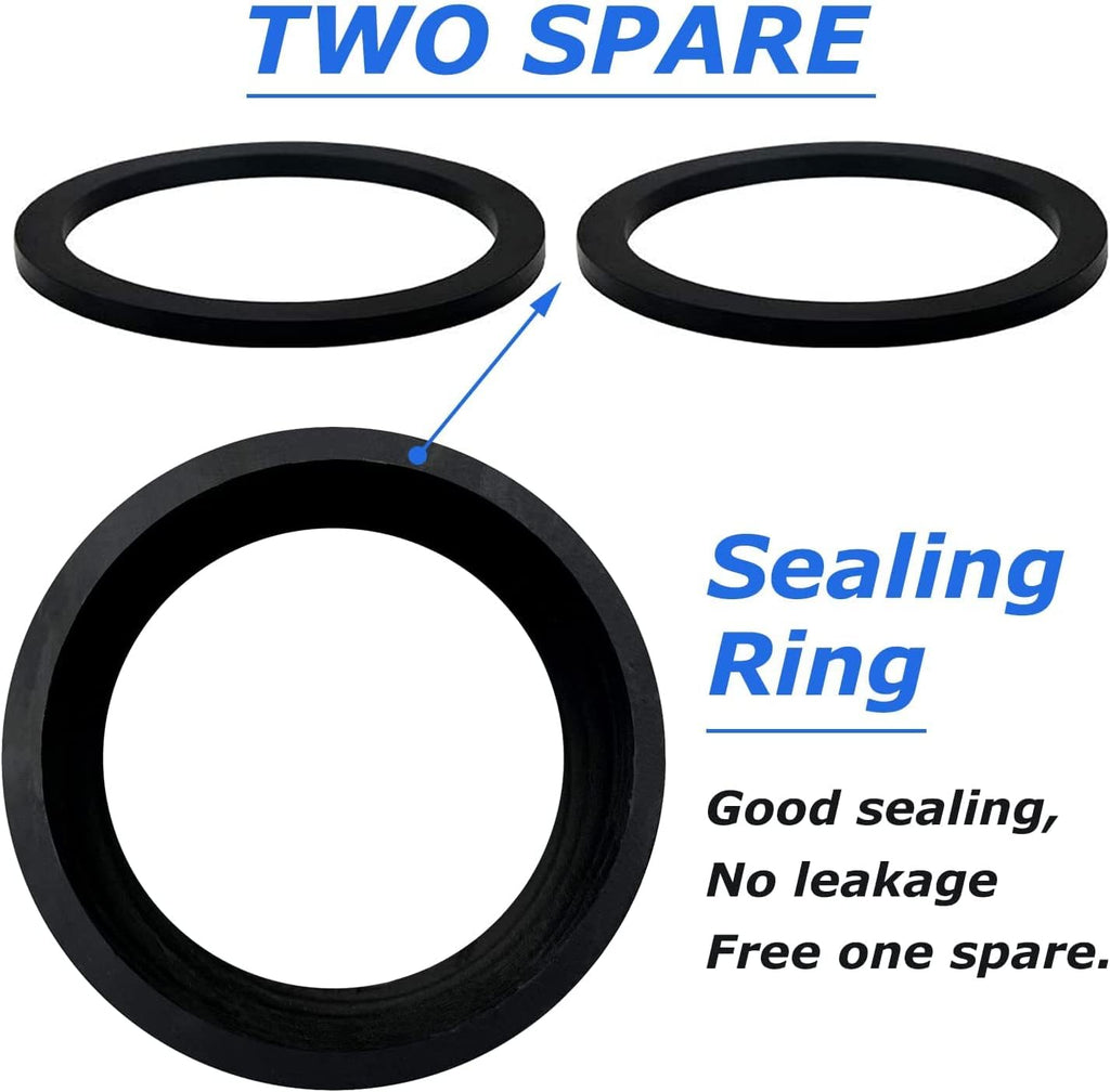 2PCS Polypropylene Camlock Fittings 1.5 Inch Type E Male Camlock with Hose Shank