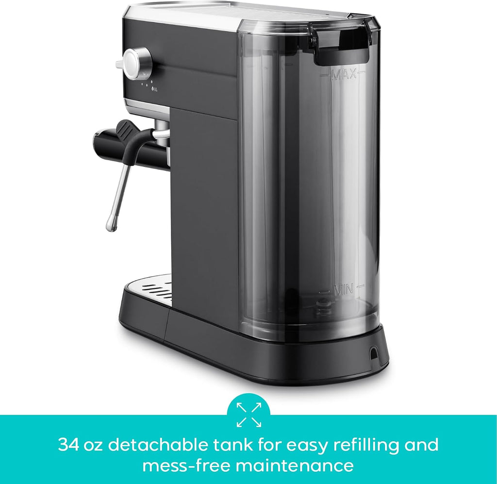 CM5418 Espresso Machine, Espresso Coffee Maker with Steam Wand | Stainless Steel, 20-Bar Pump, Built-in Pressure