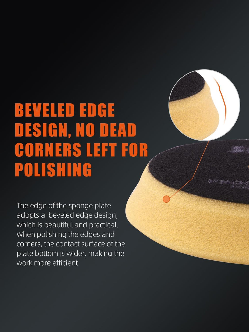 Buffing Polishing Pads, SPTA 6 Inch 150mm Body Repair Polishing Pad Set Made for 6 Inch Backing Plate, 6 Pcs Buffing