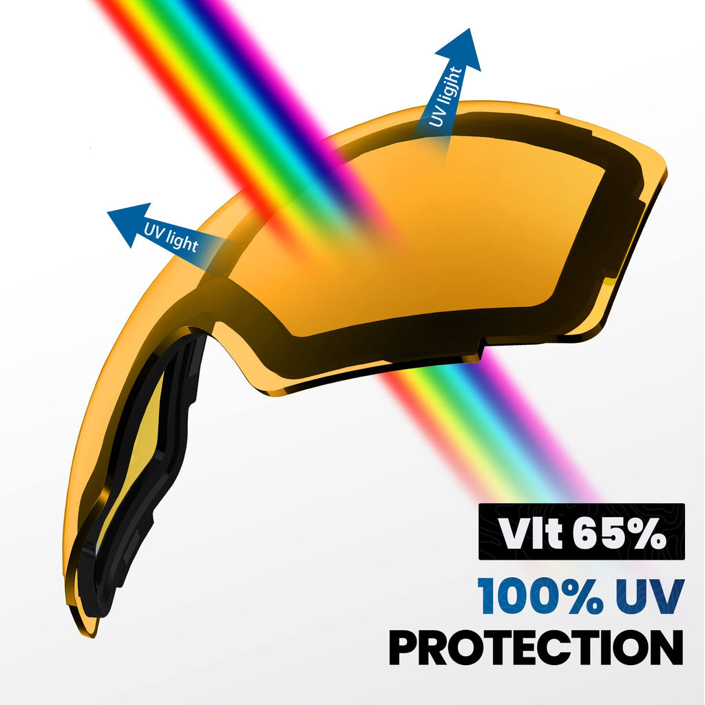 PRO Ski Goggle Replacement Lens, VLT Options for All Weather