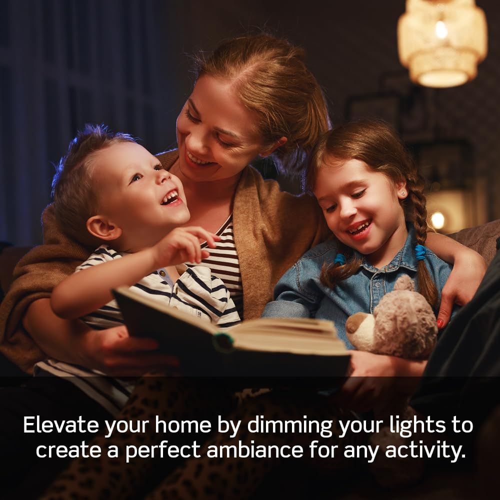 Decora Smart Dimmer Switch, Wi-Fi 2nd Gen, Neutral Wire Required, Works with Matter, Alexa, Google Assistant, Apple