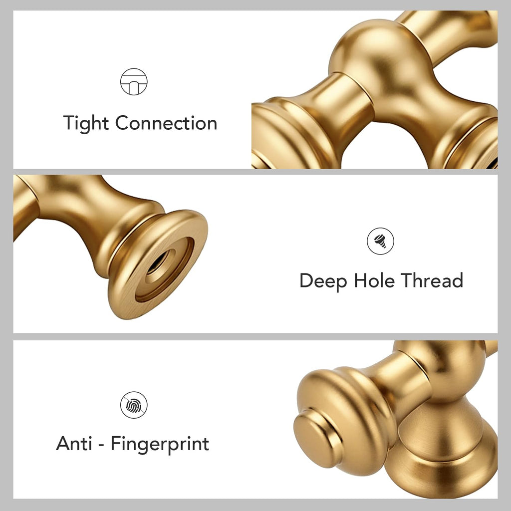 Champagne Bronze Cabinet Pulls Drawer Pulls, 3-3/4 Inch, 6 Pack