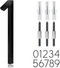 5" Stainless Steel Floating House Number, Metal Modern House Numbers (1) | Outdoor Signs, Mailbox Decor Number for