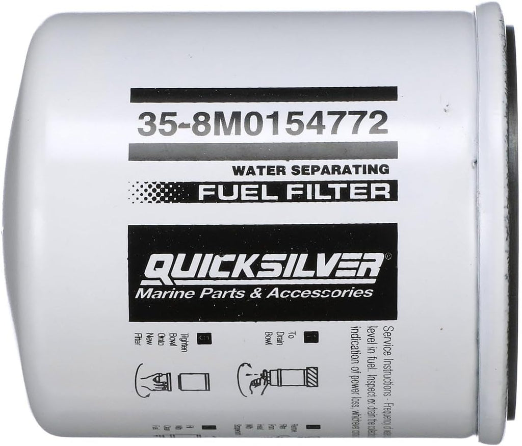 Quicksilver Water Separating Fuel Filter for Johnson & Evinrude Outboards