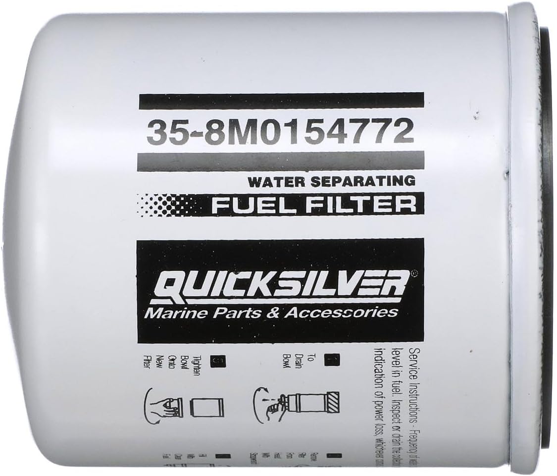 Quicksilver Water Separating Fuel Filter for Johnson & Evinrude Outboards
