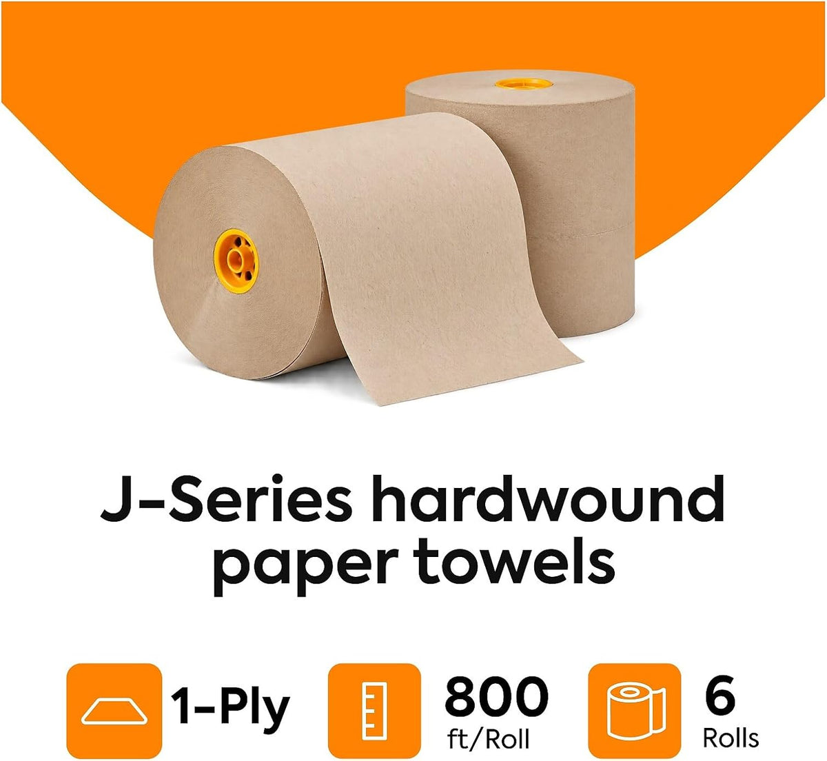 Professional J-Series Hardwound Paper Towels, 6 Rolls