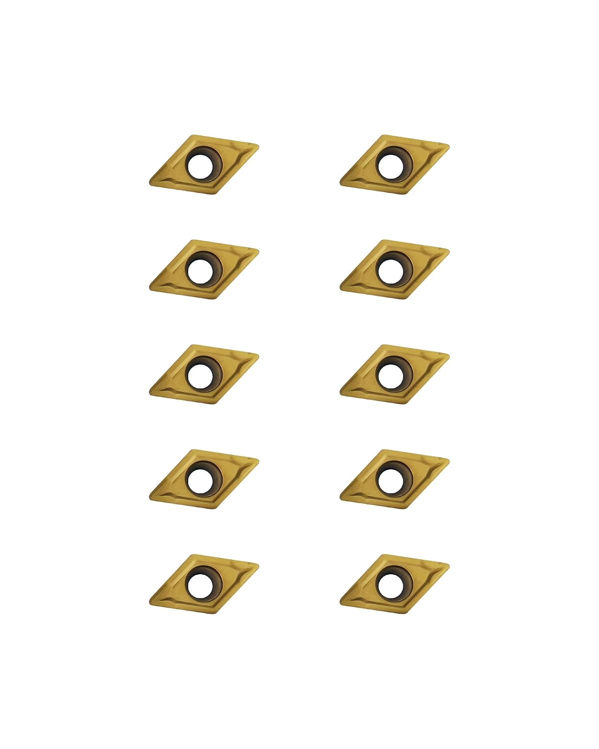 10Pcs DCMT070204 DCMT21.51 Carbide Turning Inserts