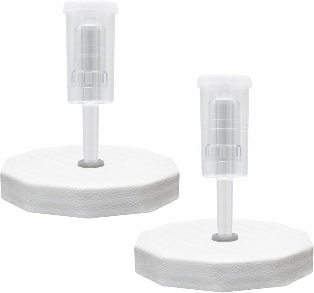 2 Pack - 110mm One Gallon Fermentation Lid, Gasket & 3-piece Airlock - Airtight Lid Turns Gallon Jar Into A Fermenter