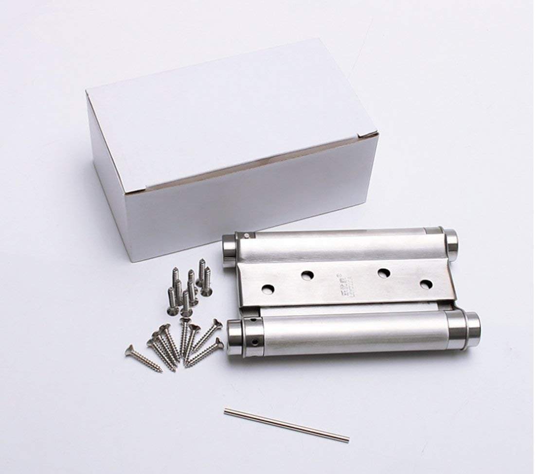 5 Inch 304 Stainless Steel Double Action Spring Hinges, 1 Pair