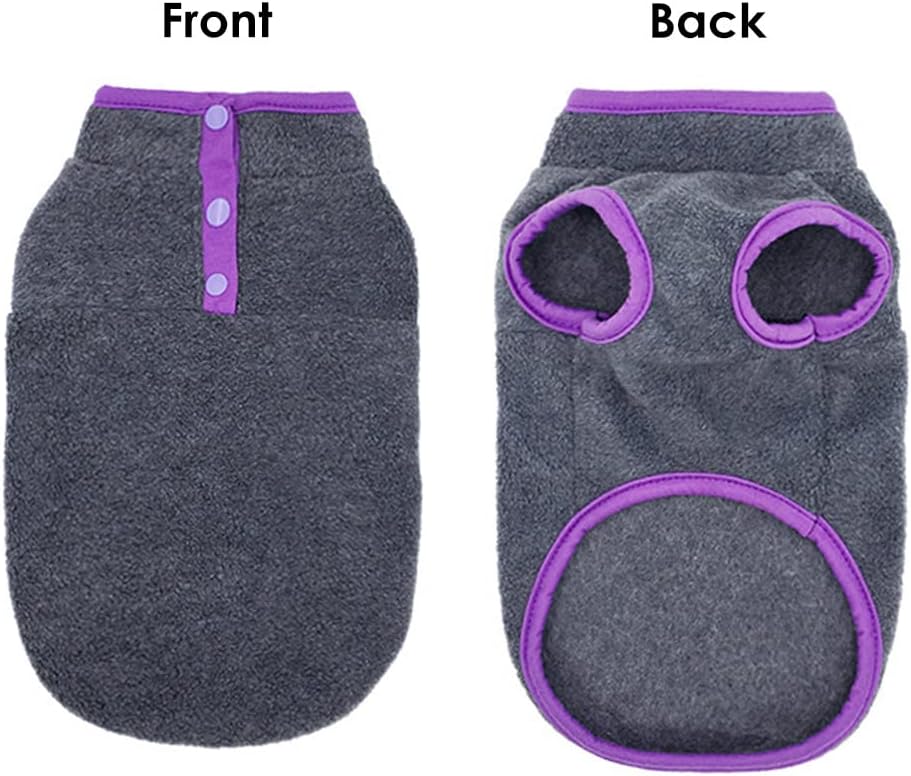 Dog Fleece Sweater, Soft Dog Vest Apparel Sleeveless Puppy Winter Cold Weather Clothes Doggie Jacket Pullover for