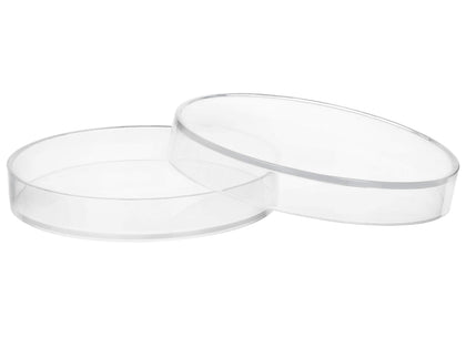 6PK Plastic Petri Dishes with Lids - 6" Diameter, 0.75" Depth - Molded in Polypropylene - Reusable, Autoclavable