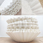 Small Coffee Filters, Basket Coffee Filter Paper Replacement Accessory for Home Office (100 Sheet)