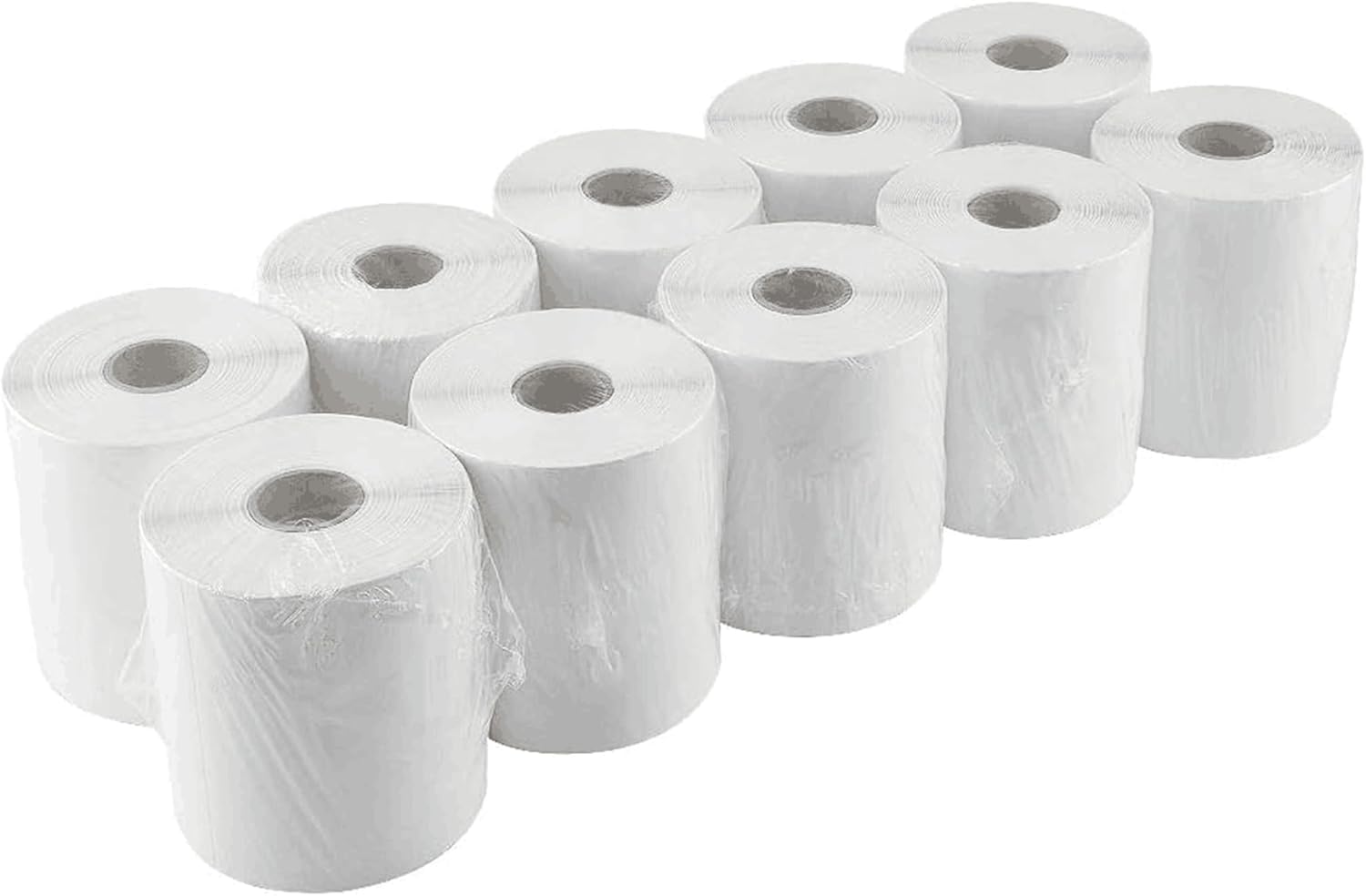 2500 PCS 4"x 6" Thermal Shipping Labels, White Perforated & Strong Adhesive Direct Thermal Labels (250 Labels/Roll)