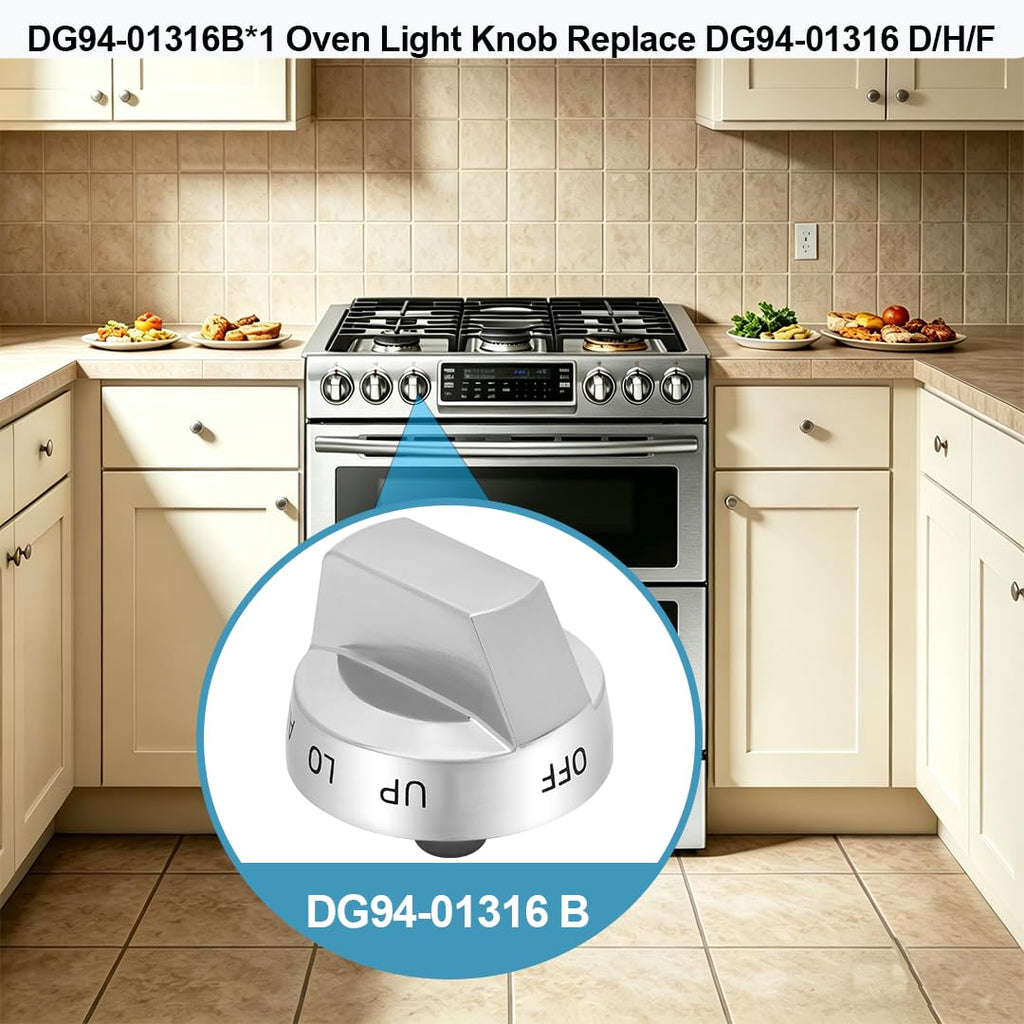 Sieri NX58K9850SS NX58K9850SG Oven Light Knob for Samsung Gas Oven Knobs