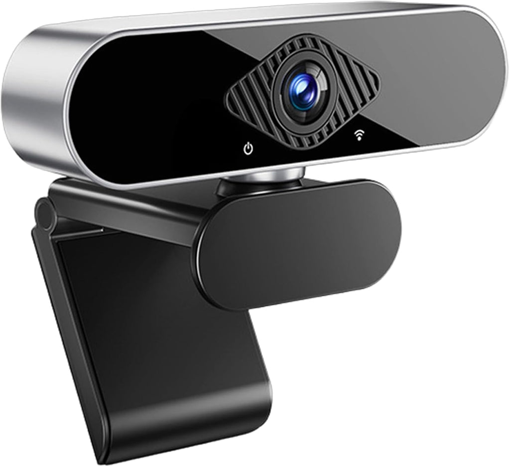 1080P Webcam for PC/Laptop, USB Webcam with Microphone, Noise Cancellation, Support Beauty, Plug & Play with Auto