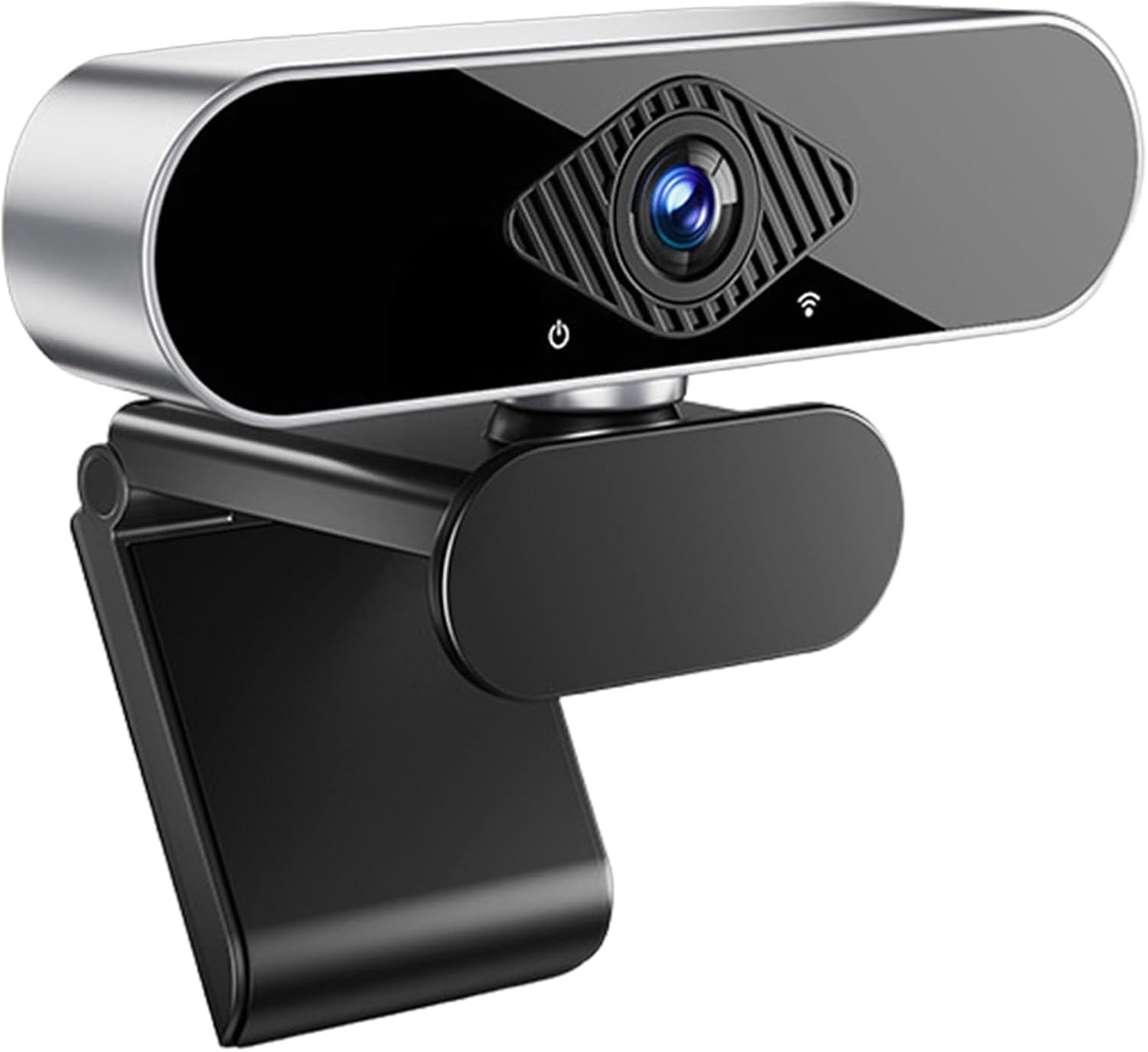 1080P Webcam for PC/Laptop, USB Webcam with Microphone, Noise Cancellation, Support Beauty, Plug & Play with Auto
