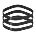 MECCANIXITY 400mm GT-2 Timing Belt 15mm Width 2mm Pitch Black 3pcs