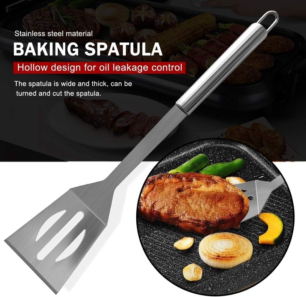 5-Piece Stainless Steel Grill Tool Set with Carry Bag – BBQ Utensils for Him, Young Men, Camping & Tailgating