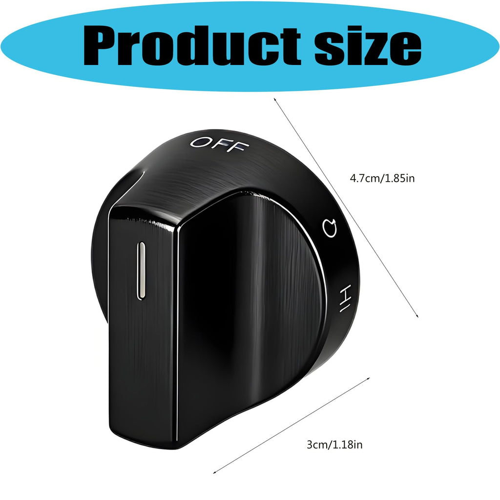 Installation Metal Stove Knob for WFG550S0LB4, 3pcs