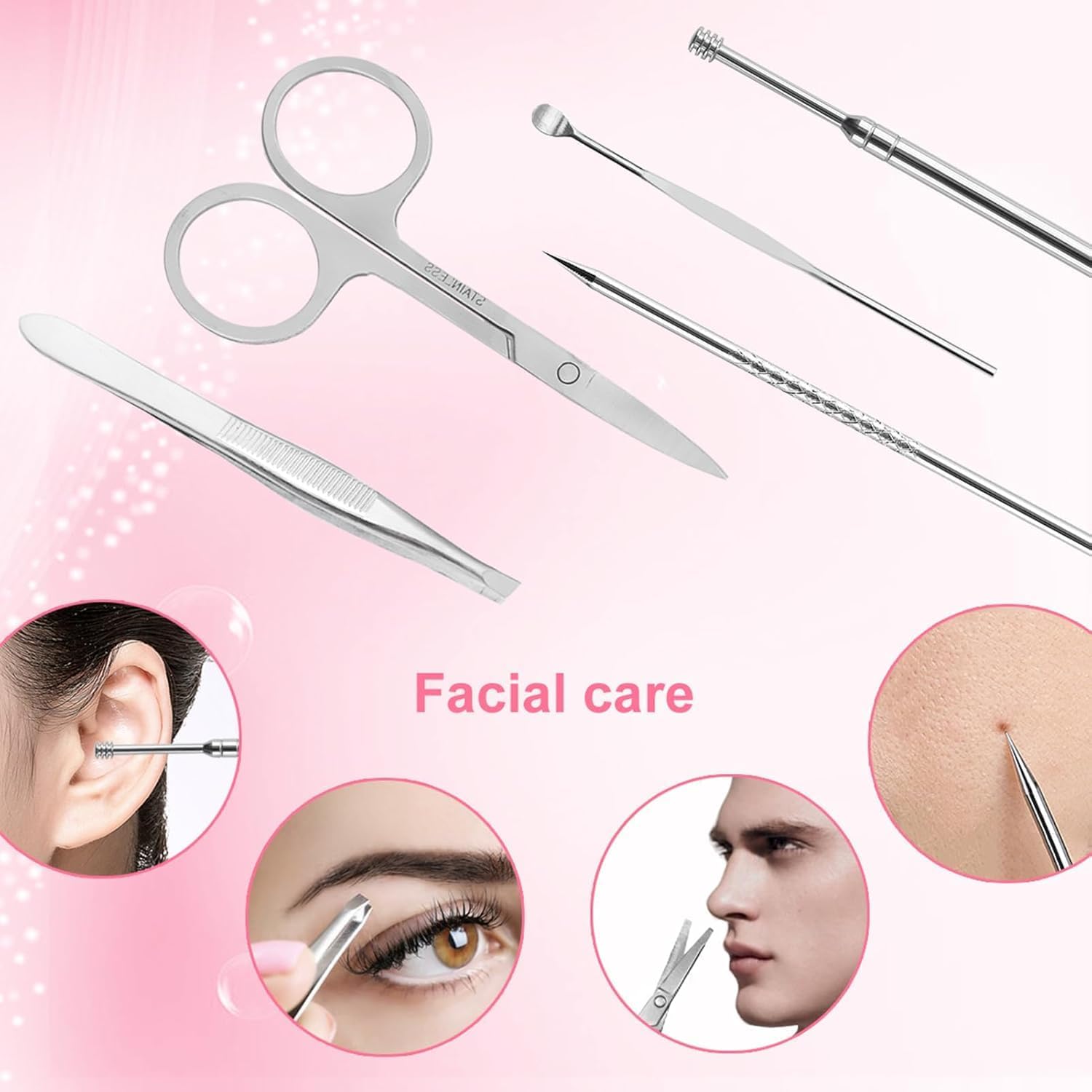 Manicure Set Professional Nail Clippers Set, 18Pcs Manicure Kit Stainless Steel Nail Kit for Women, Pedicure Set Nail