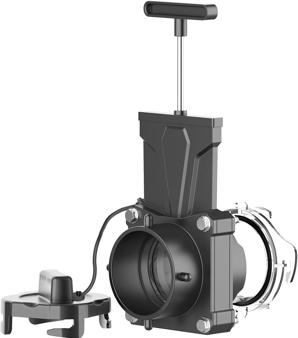 DUMPMAN RV Sewer Gate Valve, Shut Off Waste Valve