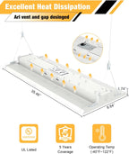 LED Linear High Bay Light, 300W 45000LM 5000K High Bay Shop Lights