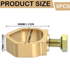 ElaraBerry 5 Pack Copper Ground Rod Clamp for 1/2''- 5/8'' Grounding Rods