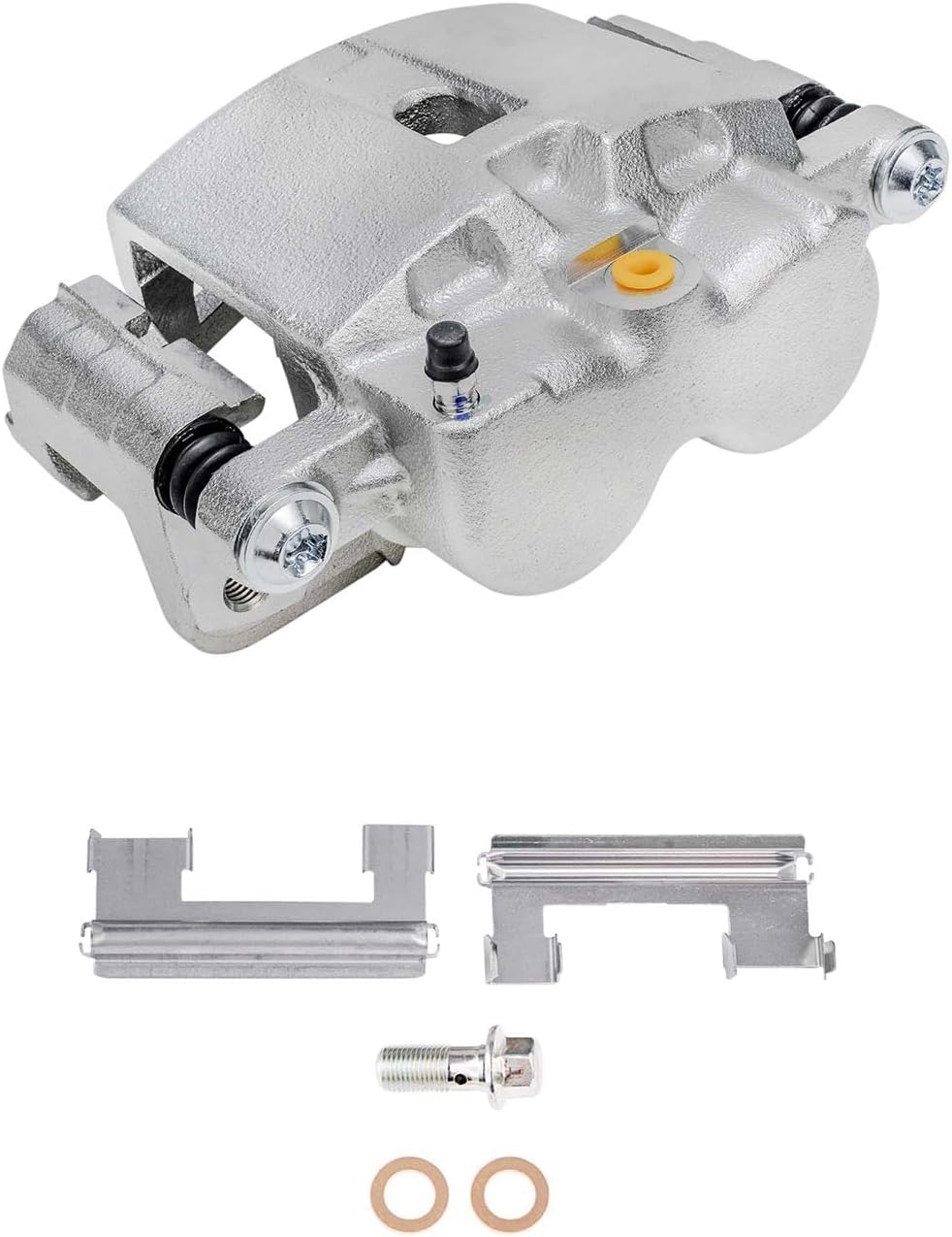Detroit Axle - 2pc Rear Brake Calipers w/Bracket for Chevrolet Silverado | GMC Sierra 01-03/05-06 1500HD 99-04 2500