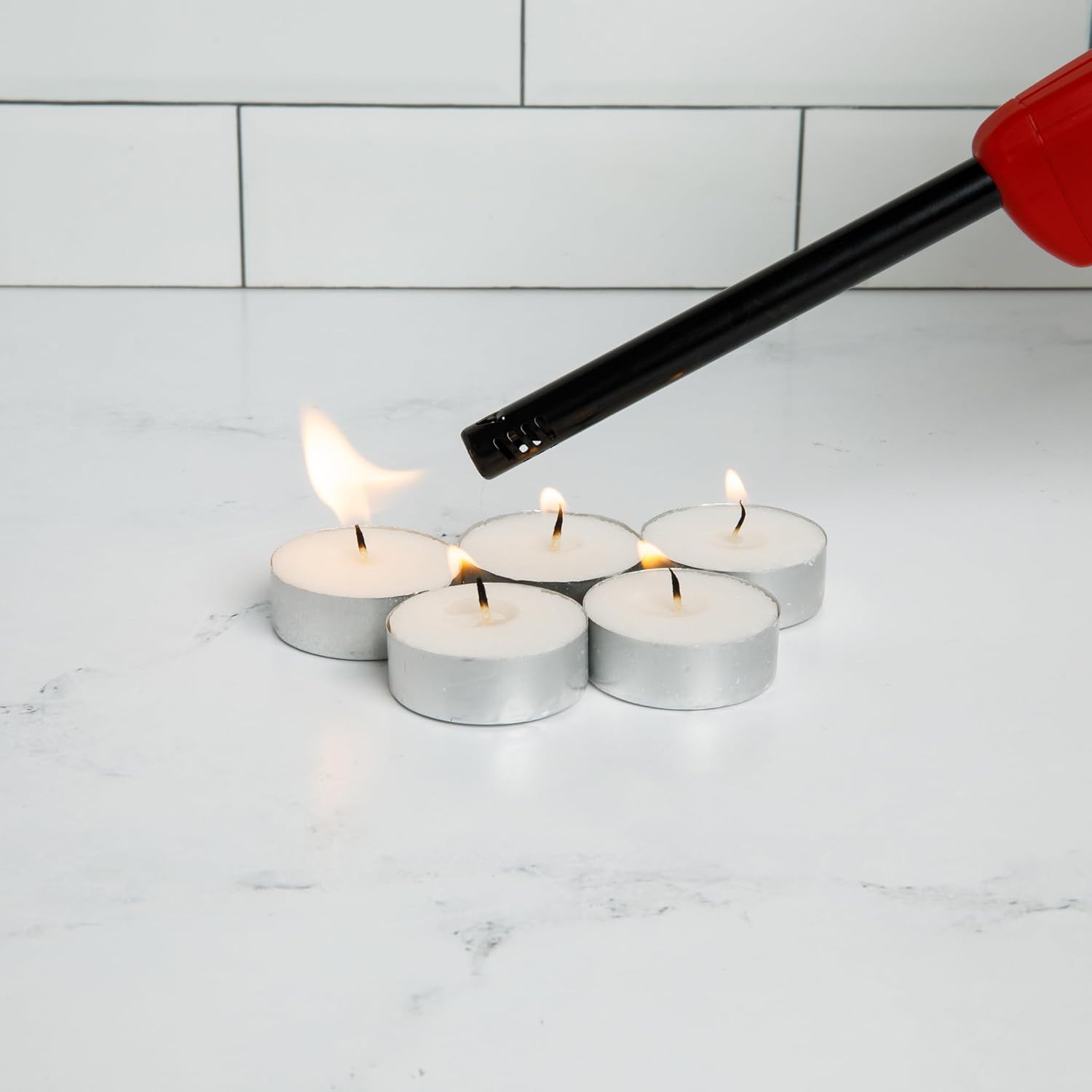 Emergency Preparedness Kit with Stove & Candles | Folding stove, 2 liquid wax candles (50 hours each), 5 tealights (5